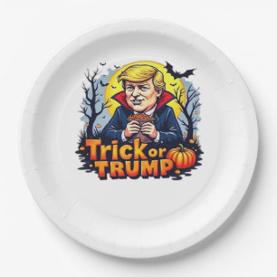 Trick Or Halloween Classic Paper Plate