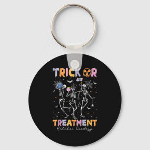 Trick Or Halloween Radiation Oncology Rad Therapy Key Ring