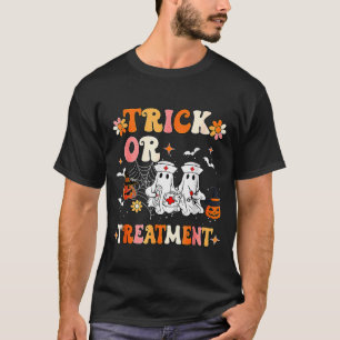 Trick Or Halloween Radiation Oncology Rad Therapy T-Shirt