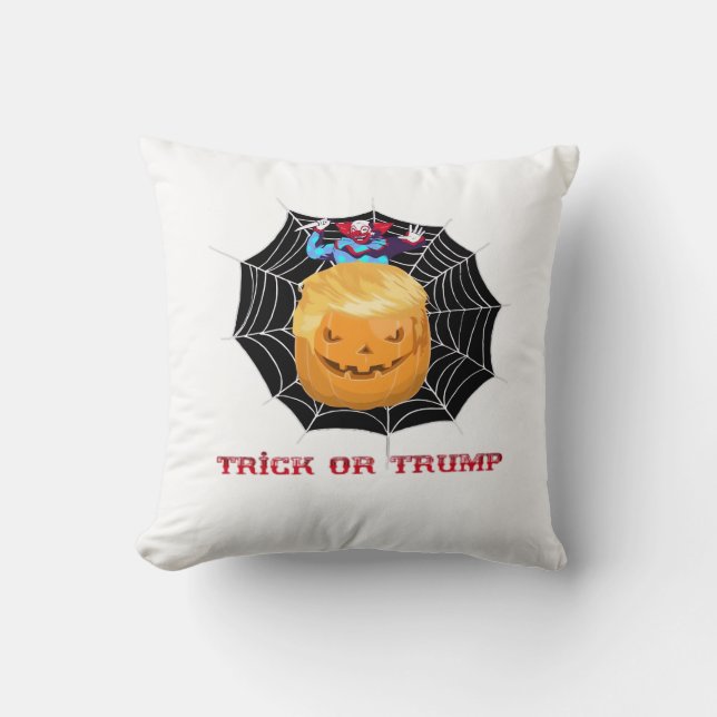Trick Or Halloween Scary Clown Cushion (Front)