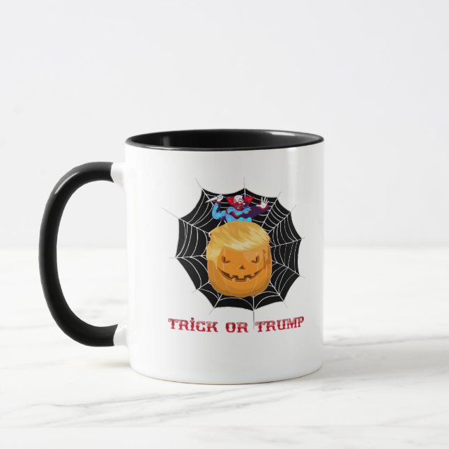 Trick Or Halloween Scary Clown Mug (Left)