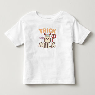 Trick or Milk Little Devil Toddler T-Shirt