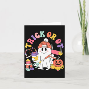 Trick Or Ot Occupational Therast Ghost Halloween W Card