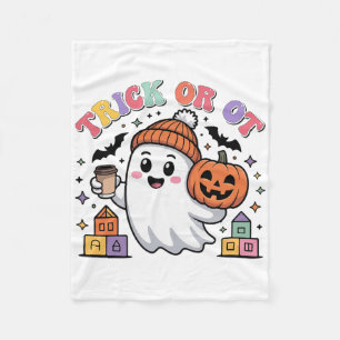 Trick Or Ot Spooky Occupational Therapy Ghost Hall Fleece Blanket