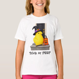 Trick or PEEP holidays merge t-shirt