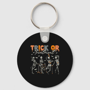 Trick Or Pt Physical Therapy Therast Halloween Key Ring