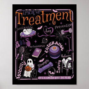 Trick Or Pt Physical Therapy Therast Halloween  Poster
