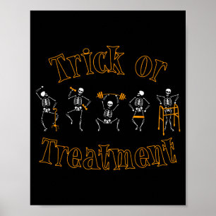 Trick Or Pt Physical Therapy Therast Halloween  Poster