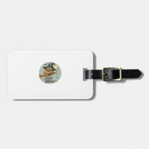 Trick or Sleep � Cute Witch Sloth Halloween Pun Ar Luggage Tag