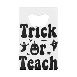 Trick Or Teach Funny Rainbow Halloween Teacher