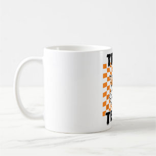Trick Or Teach Ghost Retro Groovy Halloween Teache Coffee Mug