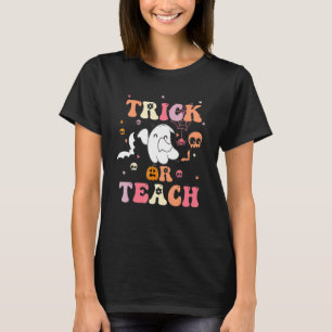 Trick Or Teach  Groovy Teacher Halloween Costume 2 T-Shirt
