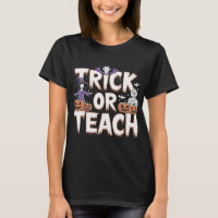 Trick Or Teach Groovy Teacher Halloween Retro 