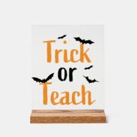 Trick or teach- Halloween design