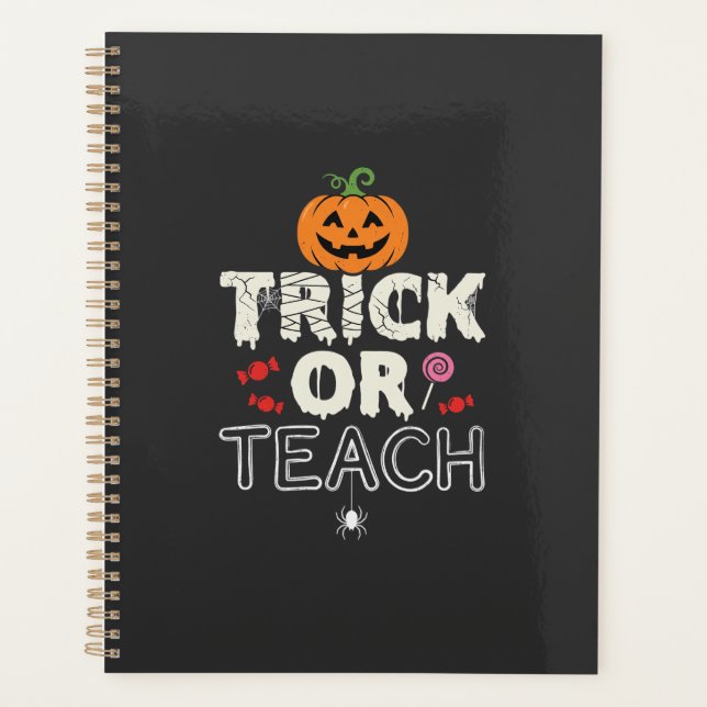 Trick or Teach Halloween Teacher Design (2)_1 Planner (Front)