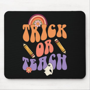 Trick Or Teach Retro Fall Halloween Costumes Teach Mouse Mat