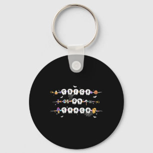 Trick Or Teach Spooky Teacher Happy Halloween Brac Key Ring