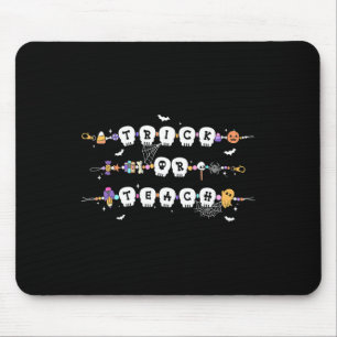 Trick Or Teach Spooky Teacher Happy Halloween Brac Mouse Mat
