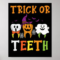Trick Or Teeth Dental Halloween Treat Dentist