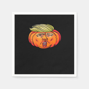 Trick Or Treason Anti Halloween Pumpkin Trumpkin  Napkin