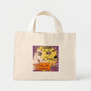 Trick-or-Treat Bag - "Caution: May bite if candy i