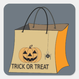 Trick or Treat bag stickers