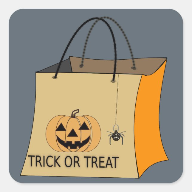 Trick or Treat bag stickers (Front)