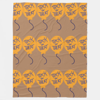 Trick or Treat Balloons Fleece Blanket