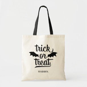 Trick or Treat Bat Wings Halloween Tote Bag