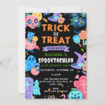 Trick or Treat Birthday, Halloween Birthday,Spooky Invitation<br><div class="desc">The Spooktacular Halloween invitation is a great way to invite your friends and family to your spooky Halloween party. The invitation has a fun and spooky design that will look great on your guests' refrigerator or other place they can easily find it. The Spooktacular Halloween invitation is a great way...</div>