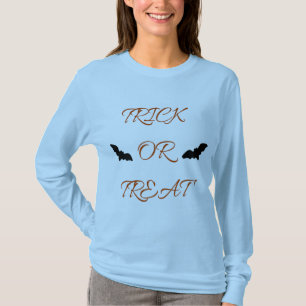 TRICK OR TREAT BLACK BLUE ORANGE  T-Shirt