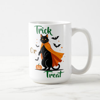 Trick or Treat Black Cat Speciality Mug