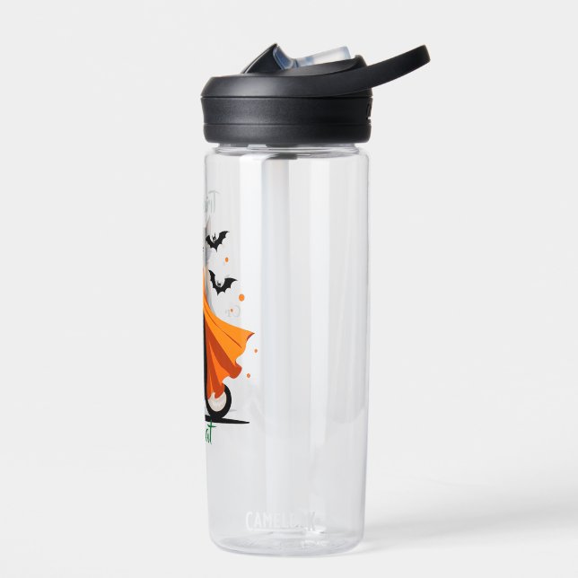 Trick or Treat Black Cat Speciality Mug Water Bottle (Left)