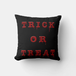 Trick or Treat  Bloody Version Cushion