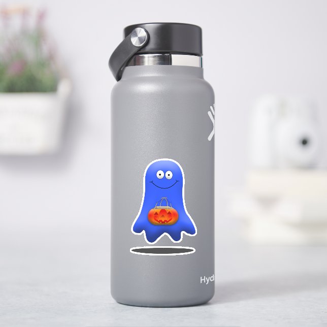 Trick or Treat Blue Ghost Halloween  (HydroFlask)