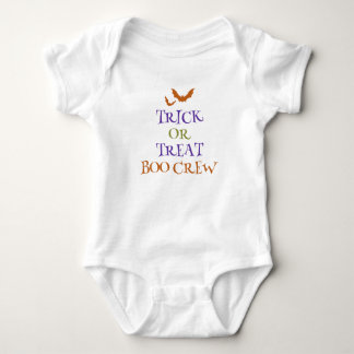 Trick or Treat Boo Crew Baby Halloween Outfit Bodysuit