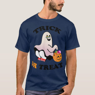 Trick or Treat Boo Happy Halloween Candy Corn Spoo T-Shirt