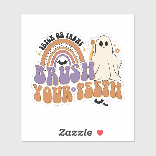 Trick or Treat, brush your teeth!  (Sheet)