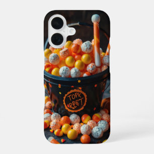 Trick or Treat Bucket iPhone 16 Case