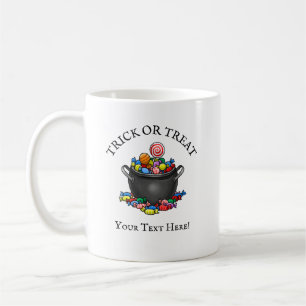 Trick or Treat Candy Cauldron Coffee Mug
