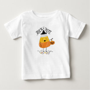 Trick or Treat Candy Corn Halloween   Ruffle Tee