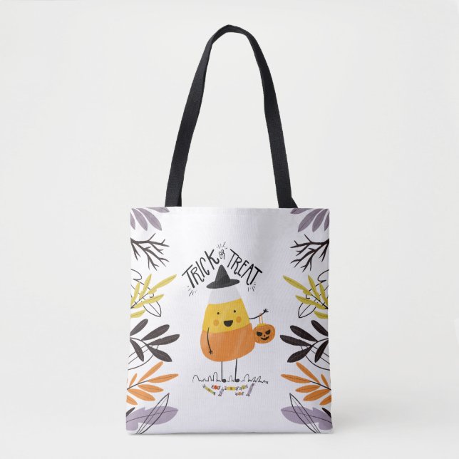 Trick or Treat Candy Corn Halloween | Tote Bag (Front)