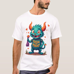 Trick or Treat Candy Monster � Halloween T-Shirt D