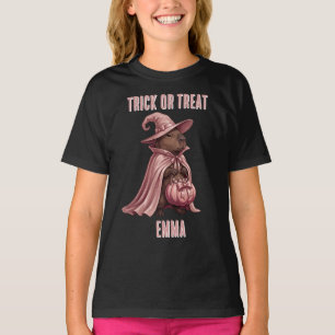 Trick or Treat Capybara Witch T-Shirt