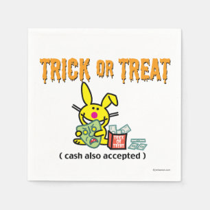 Trick or Treat (cash also accepted) Napkin