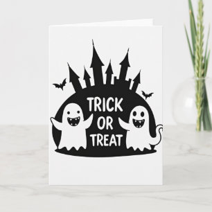 Trick Or Treat Castle Card