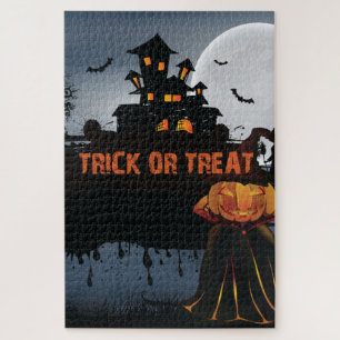 Trick or treat castle jigsaw puzzle