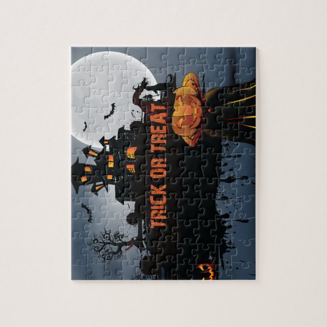 Trick or treat castle   jigsaw puzzle (Vertical)