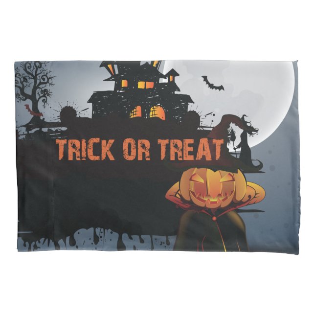 Trick or treat castle   pillowcase (Front)