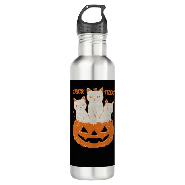 Trick or Treat cats Classic T-Shirt 710 Ml Water Bottle (Front)
